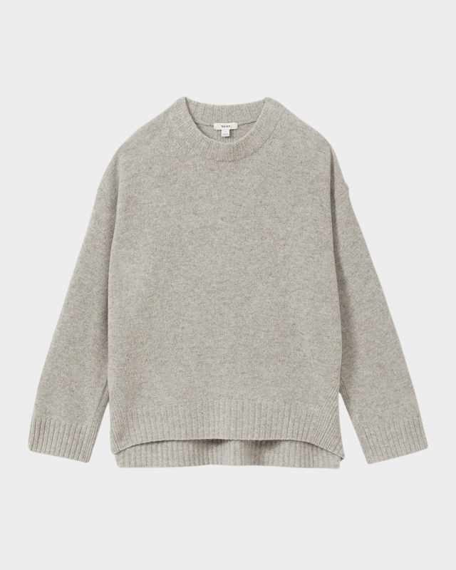 Elena Crewneck Wool-Blend Sweat